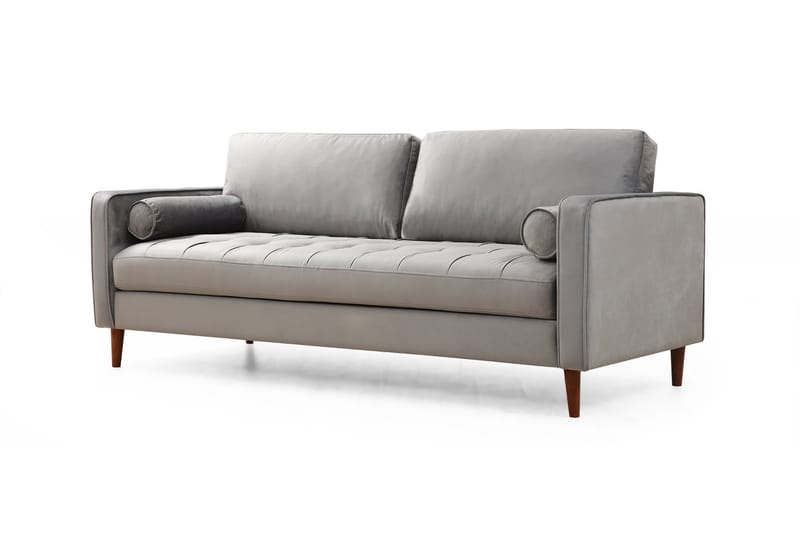 Mirrilnesh Sofa 3-Pers. - Lysegrå - 3 personers sofa