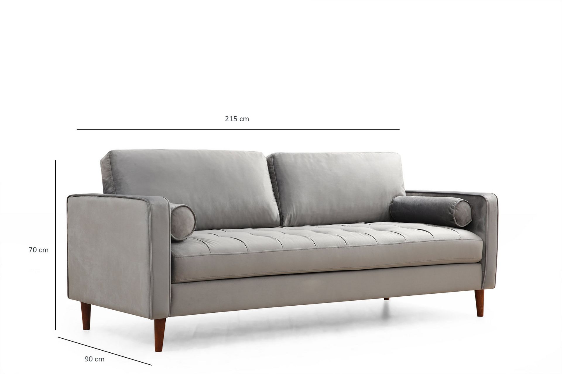 Mirrilnesh Sofa 3-Pers. - Lysegrå - Møbler - Sofaer - 3 personers sofa