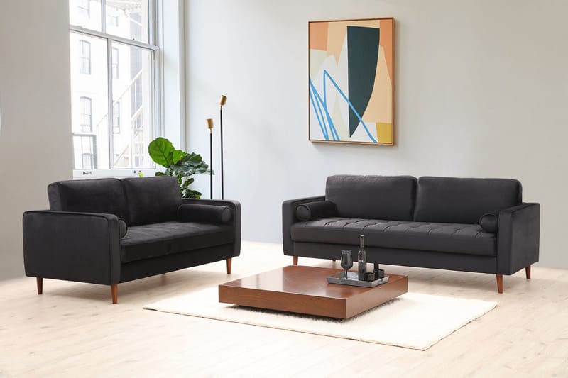 Mirrilnesh Sofa 3-Pers. - Sort - 3 personers sofa