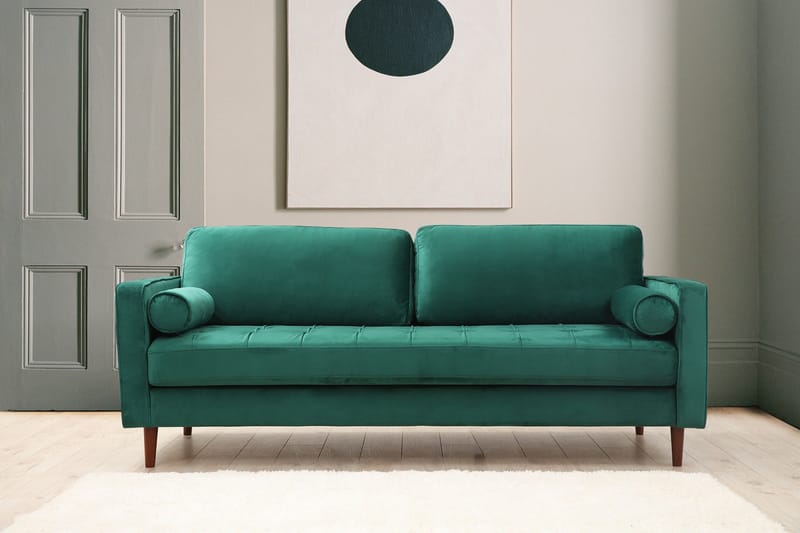 Mirrilnesh Sofa 3-Pers. - Grøn - Møbler - Sofaer - 3 personers sofa