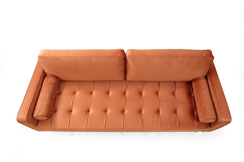 Mirrilnesh Sofa 3-Pers. - Orange - Møbler - Sofaer - 3 personers sofa