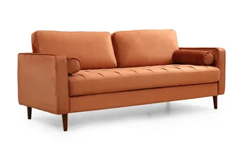 Mirrilnesh Sofa 3-Pers. - Orange - Møbler - Sofaer - 3 personers sofa