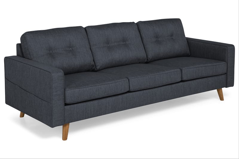 Monroe 3-pers Sofa - Mørkeblå - 3 personers sofa