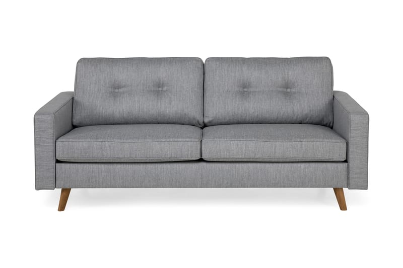 Monroe 3-pers Sofa - Lysegrå - 3 personers sofa