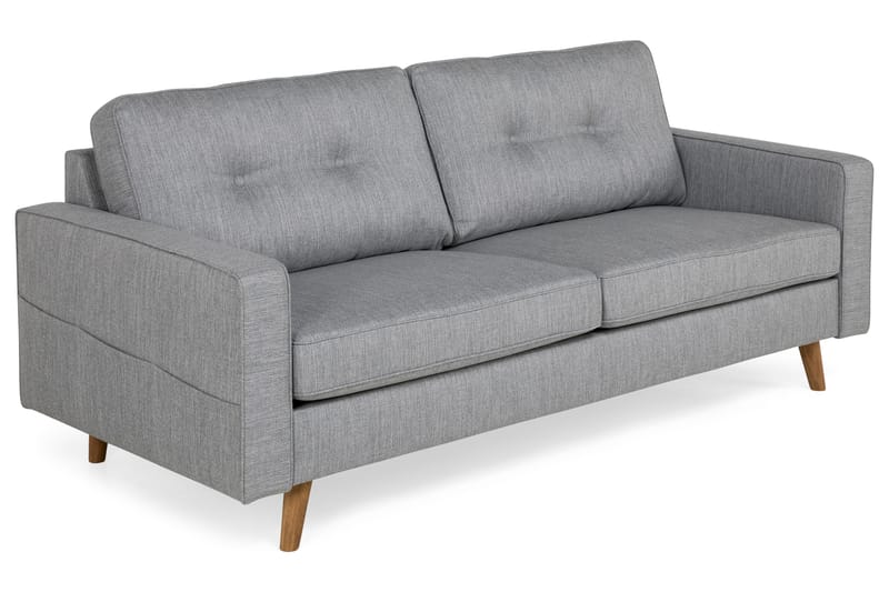 Monroe 3-pers Sofa - Lysegrå - 3 personers sofa