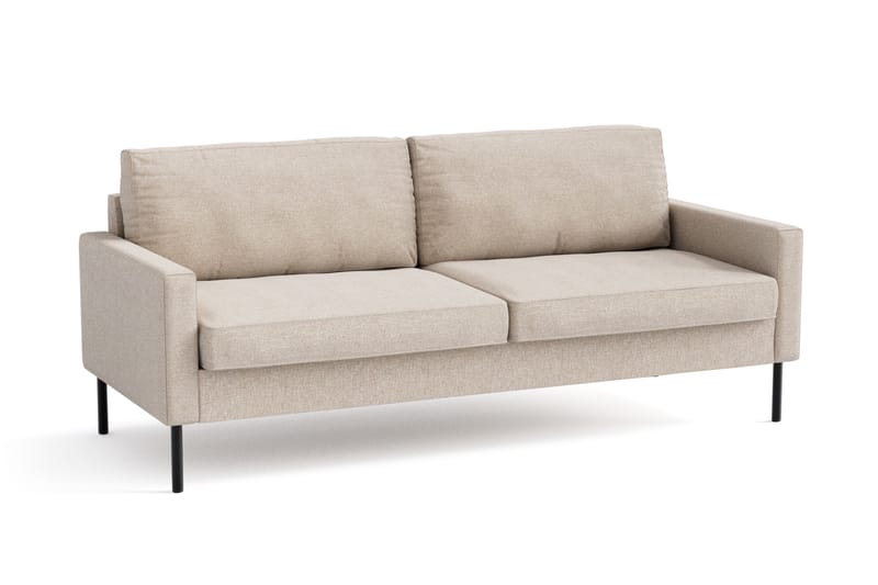 Nevada 3-personers Small Stofsofa 198 cm bred - Beige - Møbler - Sofaer - 3 personers sofa
