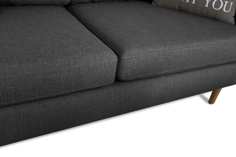 Nordic 3-pers Sofa - Mørkegrå - 3 personers sofa