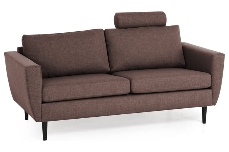 Nordic 3-pers Sofa - Brun/Sort - 3 personers sofa