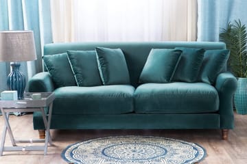 Oak Sofa 2-4 sæder - Blå - Møbler - Sofaer - 3 personers sofa