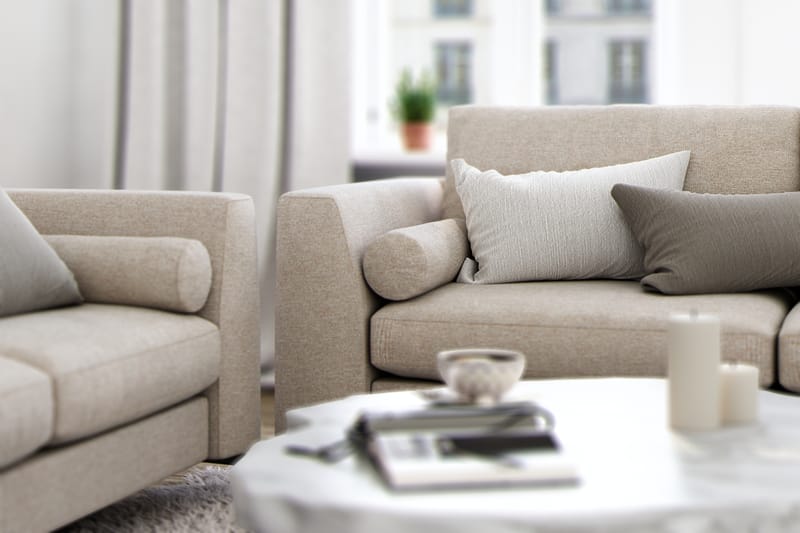 Ocean Lyx 3-personers Stofsofa - Beige - Møbler - Sofaer - 3 personers sofa