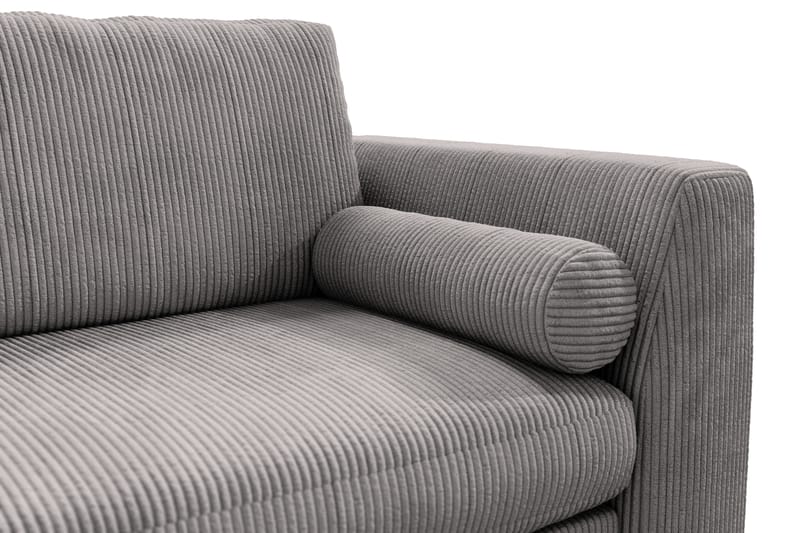 Ocean Lyx 3-personers Sofa - Mørkegrå/Krom - 3 personers sofa