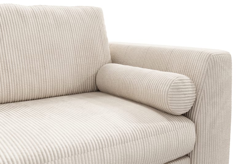 Ocean Lyx 3-personers Sofa - Beige/Krom - 3 personers sofa