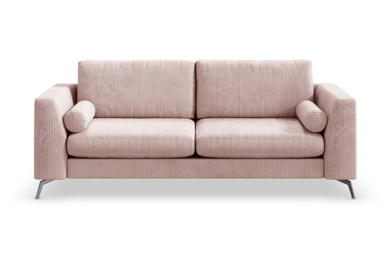 Ocean Lyx 3-personers Sofa - Lyserød/Sort - Møbler - Sofaer - 3 personers sofa