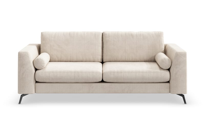 Ocean Lyx 3-personers Manchestersofa - Beige - Møbler - Sofaer - 3 personers sofa