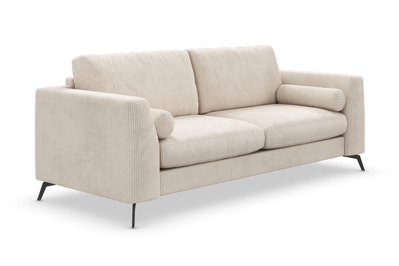 Ocean Lyx 3-personers Manchestersofa - Beige - Møbler - Sofaer - 3 personers sofa