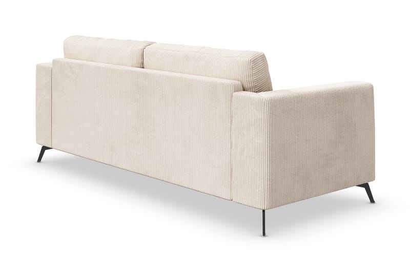 Ocean Lyx 3-personers Sofa - Beige/Sort - 3 personers sofa