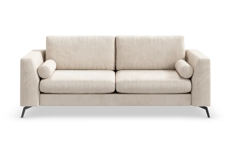 Ocean Lyx 3-personers Manchestersofa, Beige