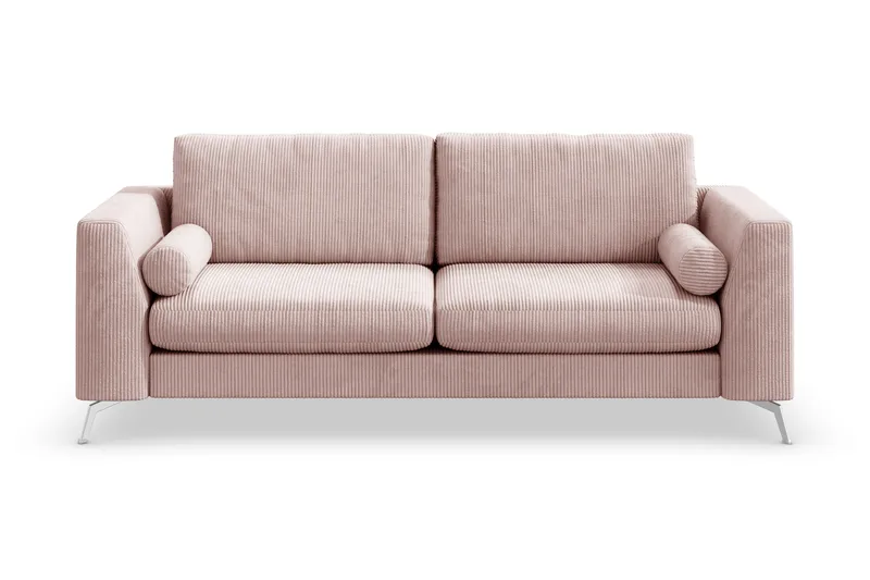 Ocean Lyx 3-personers Manchestersofa, Rosa