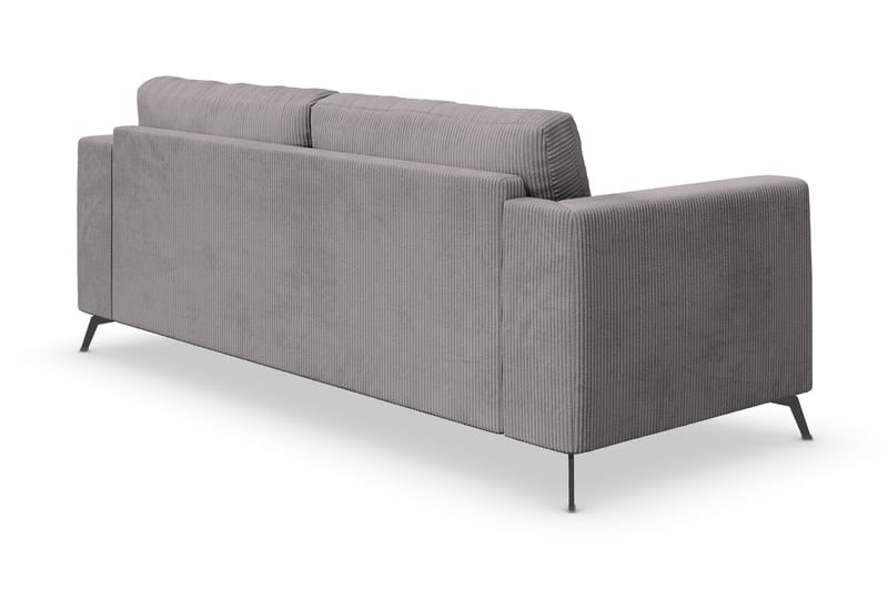 Ocean Lyx 3-personers Manchestersofa - Mørkegrå - Møbler - Sofaer - 3 personers sofa