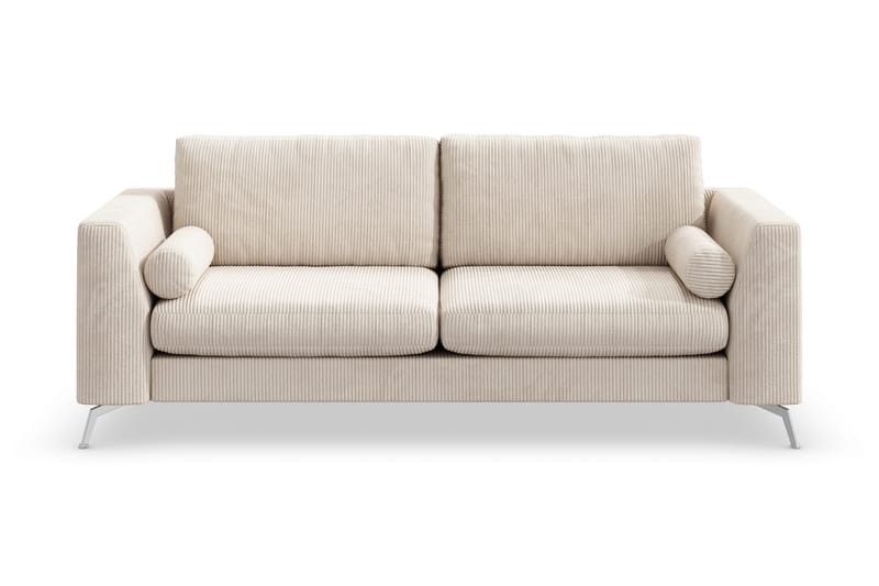 Ocean Lyx 3-personers Manchestersofa - Beige - Møbler - Sofaer - 3 personers sofa