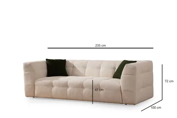 Octavian Sofa 3-personers - Beige - Møbler - Sofaer - 3 personers sofa