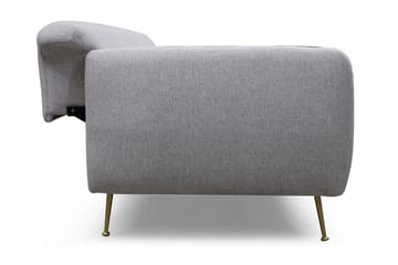 Panchenko Sovesofa Runde Armlæn 88x183 cm i Stof - Grå - Møbler - Sofaer - Sovesofaer - 3 personers sovesofa