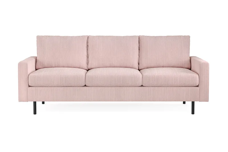 Peppe 3-personers Manchester Sofa - Rosa - Møbler - Sofaer - 3 personers sofa