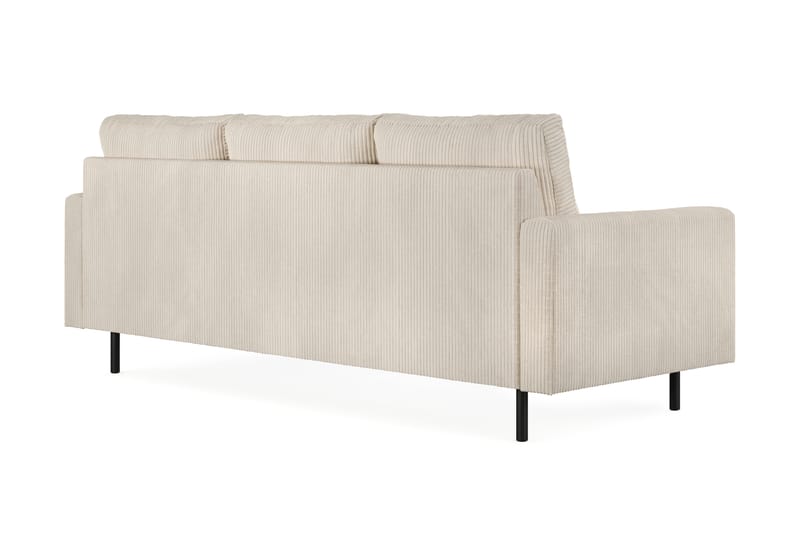 Peppe 3-personers Manchester Sofa 200 cm bred - Beige - Møbler - Sofaer - 3 personers sofa