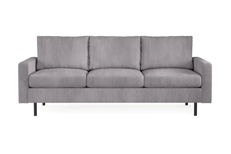 Peppe 3-personers Manchestersofa - Grå - Møbler - Sofaer - 3 personers sofa