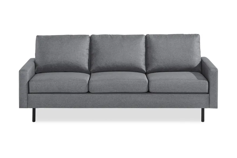 Peppe 3-personers Stofsofa - Lysegrå - Møbler - Sofaer - 3 personers sofa