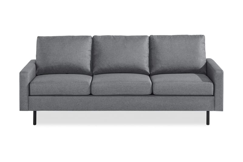 Peppe 3-personers Stofsofa - Lysegrå - Møbler - Sofaer - 3 personers sofa