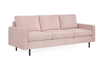 Peppe 3-personers Manchester Sofa - Rosa - Møbler - Sofaer - 3 personers sofa