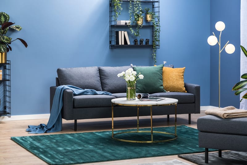 Peppe 3-personers Stofsofa - Mørkegrå - Møbler - Sofaer - 3 personers sofa