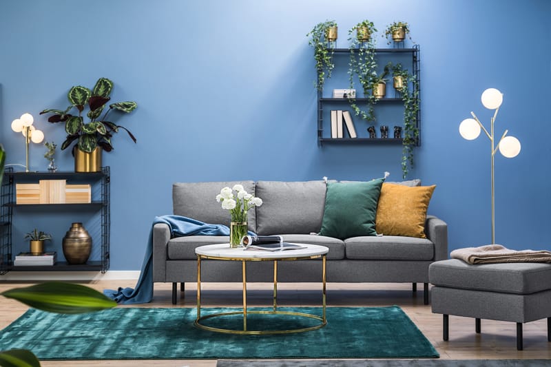 Peppe 3-personers Stofsofa - Lysegrå - Møbler - Sofaer - 3 personers sofa