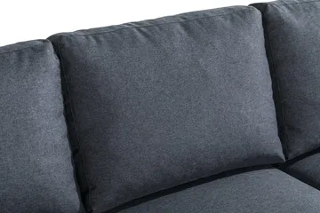 Peppe 3-personers Stofsofa - Mørkegrå - Møbler - Sofaer - 3 personers sofa