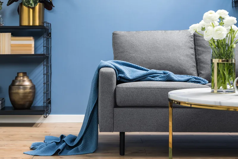 Peppe 3-personers Stofsofa - Lysegrå - Møbler - Sofaer - 3 personers sofa