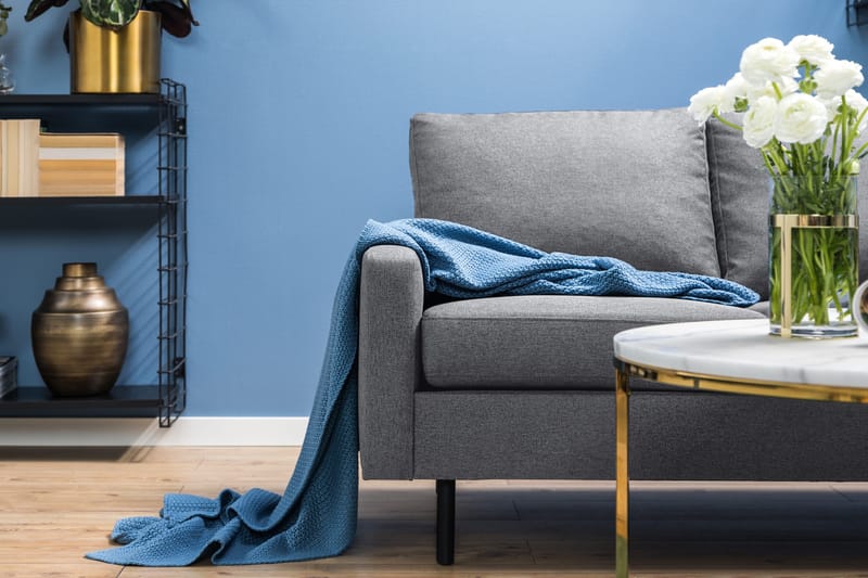 Peppe 3-personers Stofsofa - Lysegrå - Møbler - Sofaer - 3 personers sofa