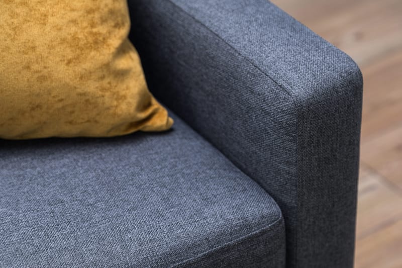 Peppe 3-personers Stofsofa - Mørkegrå - Møbler - Sofaer - 3 personers sofa