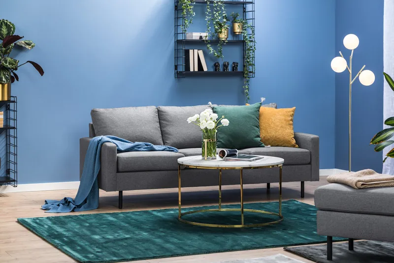 Peppe 3-personers Stofsofa - Lysegrå - Møbler - Sofaer - 3 personers sofa