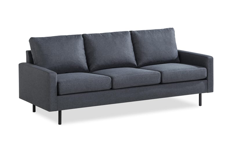 Peppe 3-personers Stofsofa - Mørkegrå - Møbler - Sofaer - 3 personers sofa