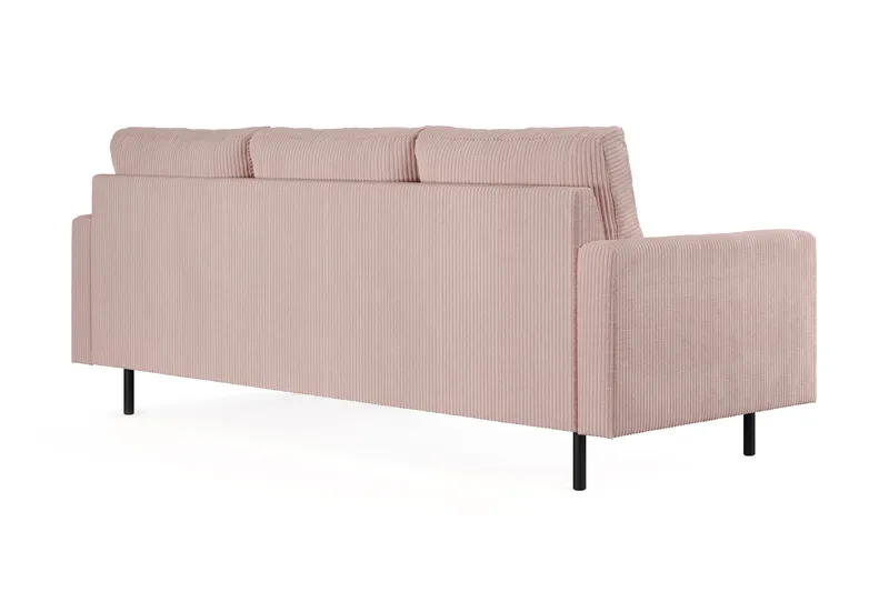 Peppe 3-personers Manchester Sofa - Rosa - Møbler - Sofaer - 3 personers sofa