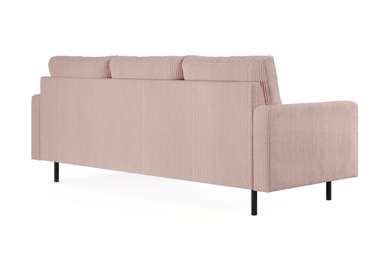 Peppe 3-personers Manchester Sofa - Rosa - Møbler - Sofaer - 3 personers sofa