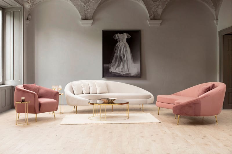 Revelstoke Sofa 3-personers - Rosa - Møbler - Sofaer - 3 personers sofa