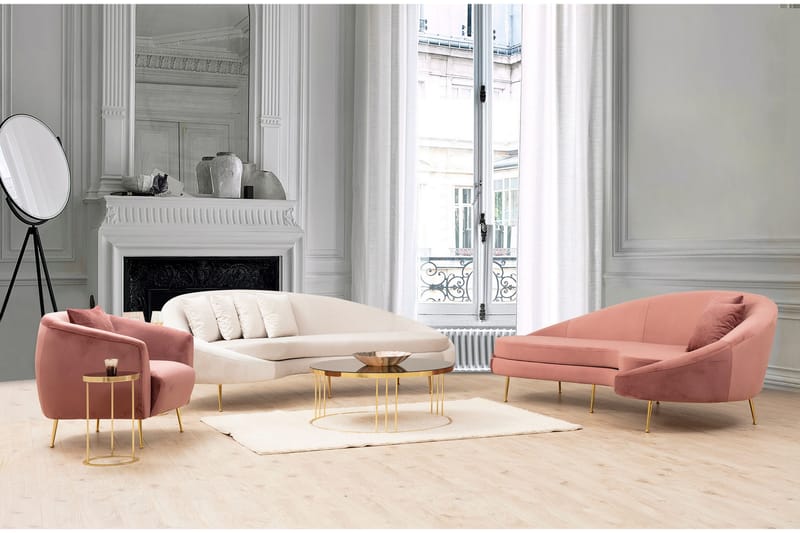 Revelstoke Sofa 3-personers - Rosa - Møbler - Sofaer - 3 personers sofa