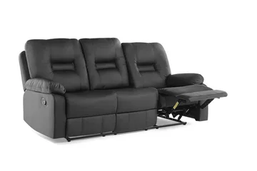 Rovik sofa 3-personers - Sort - Møbler - Sofaer - 3 personers sofa