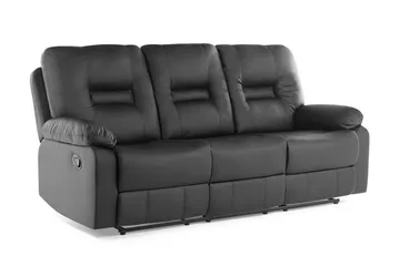 Rovik sofa 3-personers - Sort - Møbler - Sofaer - 3 personers sofa