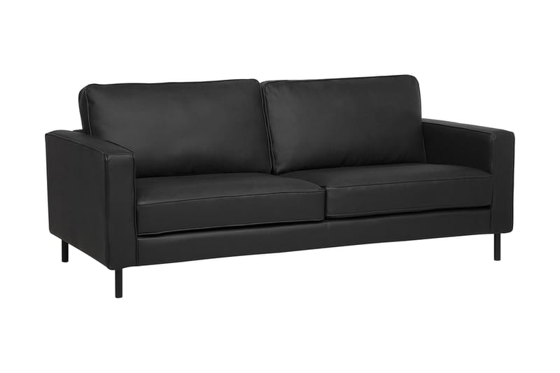 Saval Sofa 3 sæder - Sort - 3 personers sofa