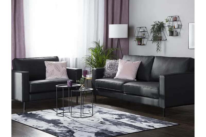Saval Sofa 3 sæder - Sort - Møbler - Sofaer - 3 personers sofa