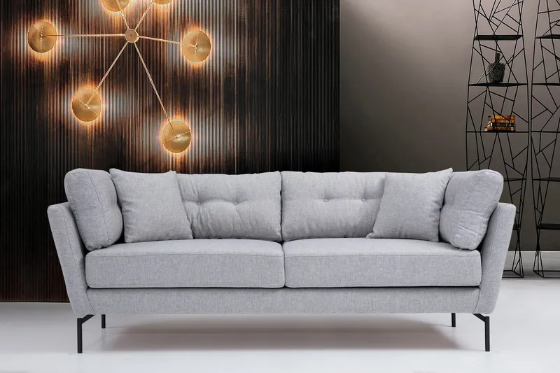 Schirra 3-Pers. Sofa - Grå - Møbler - Sofaer - 3 personers sofa