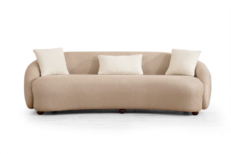 Scone Sofa 3-personers - Brun|Bouclé - Møbler - Sofaer - 3 personers sofa